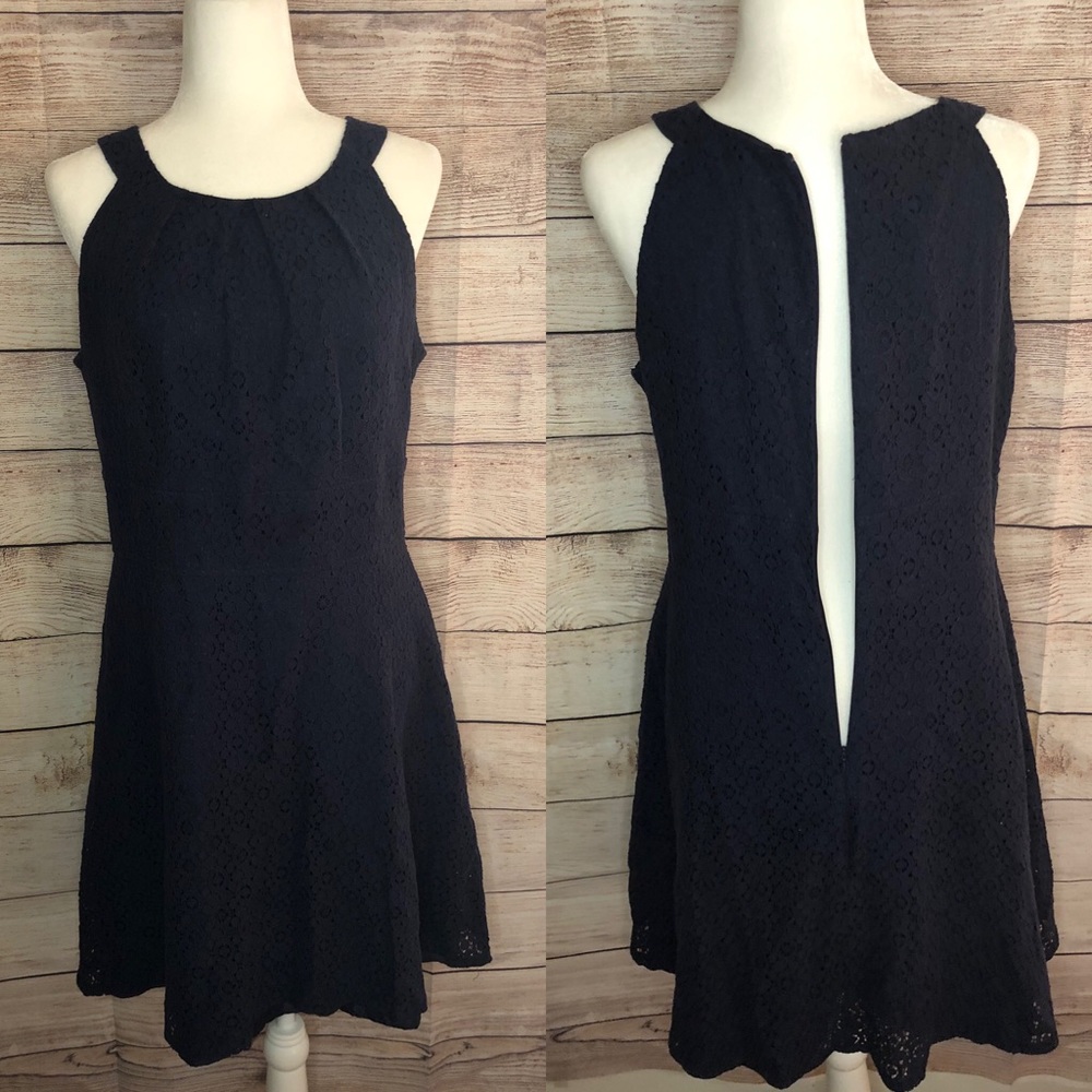 New York and Company navy sleeveless dress